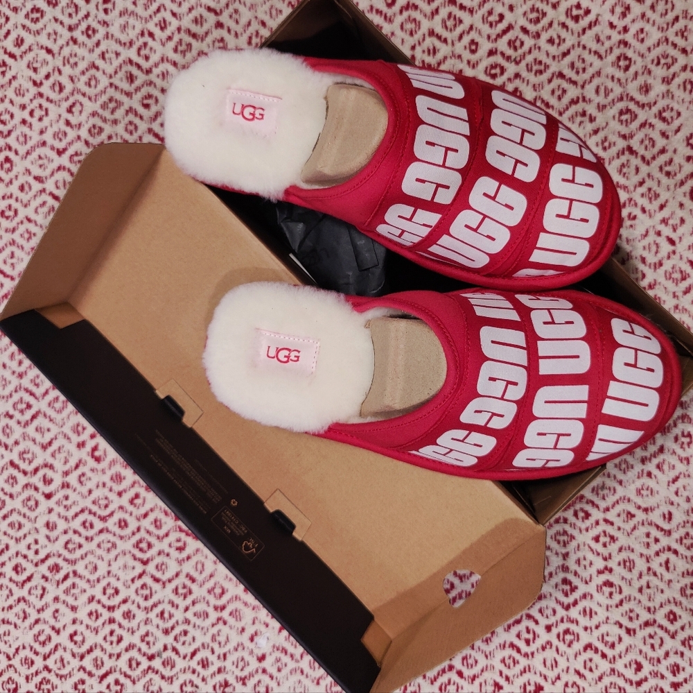Men's Scuff Graphic Band Slippers Ugg US Size 9 NIB